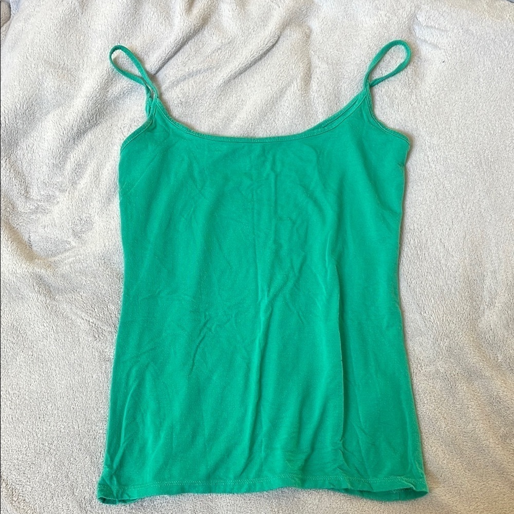 J. Crew Green Sleeveless Camisole